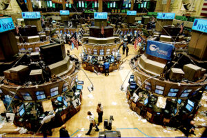 Digital Stock exchange panel