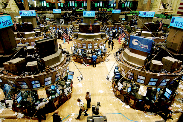 Digital Stock exchange panel