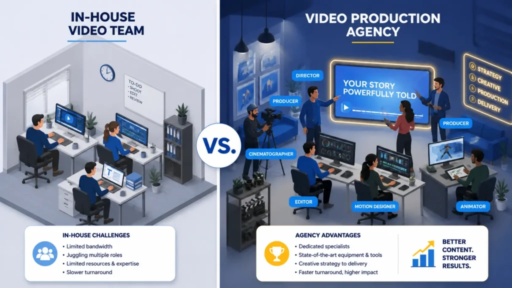 In-House Teams Vs. A Video Production Agency: Which Is Better For Your 2026 Strategy?
