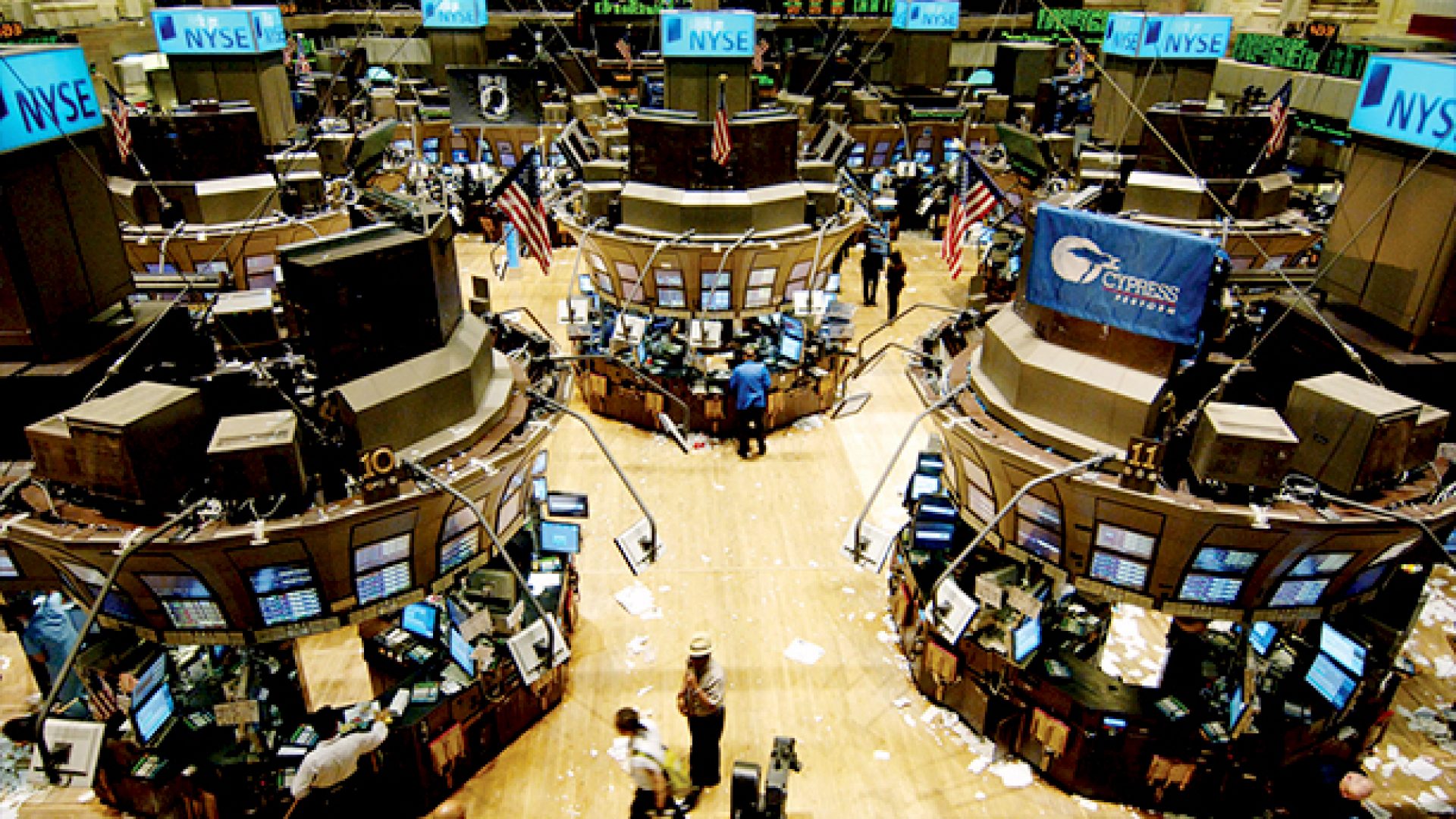 Digital Stock exchange panel